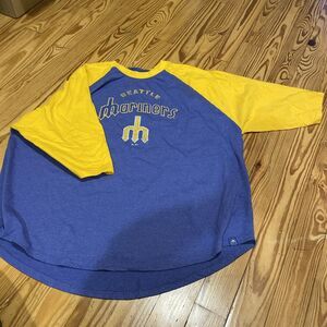 Seattle Mariners Men 4XL Majestic Cooperstown Collection T-Shirt